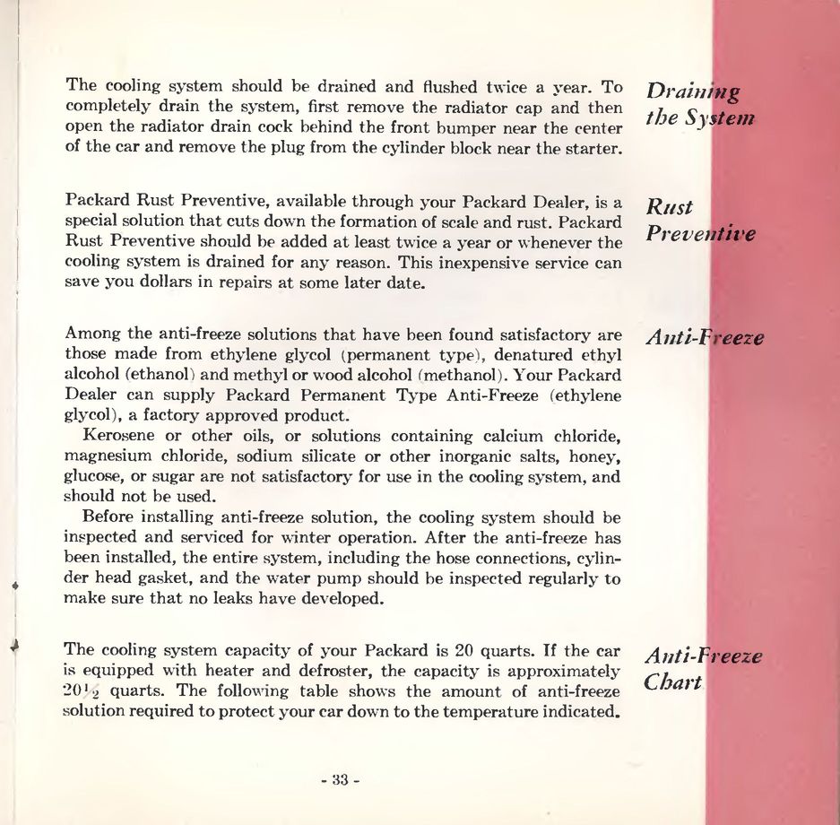 1953 Packard Owners Manual Page 50